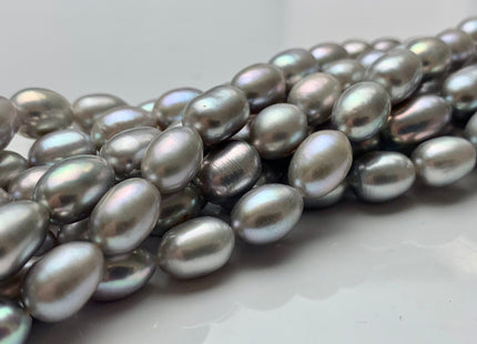 6x8-9 mm AAA Gray Color Freshwater Pearls Rice/Oval Shape Pearl Beads Genuine High Luster Smooth Freshwater Pearls #P2255