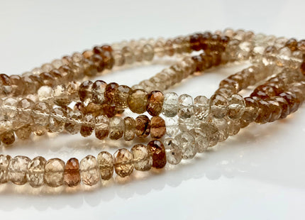 6mm 7mm 8mm 9mm AAA 100% All Natural Faceted Rondelle Imperial Topaz Genuine Top Quality Clear Shiny Imperial Topaz 8 inches Strand #2929