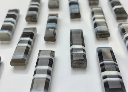 7-8x13-30 mm Faceted Nugget Natural Blue and Gray Color Peru Boulder Opal Beads Genuine Boulder Opal Paired Or 13 Inches Strand #2957