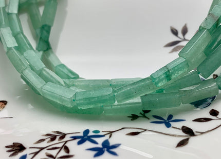 4-5x13 mm Cuboid Tube Shape Green Color Aventurine Gemstone Beads Green Aventurine Loose Beads 15.5 Inches Strand #2958