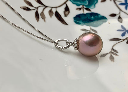 One Piece 925 Sterling Silver Pendant Cap Setting Finding For Half Drilled Pearl Genuine 925 Sterling Silver W/CZ Pendant DIY Jewelry #10035