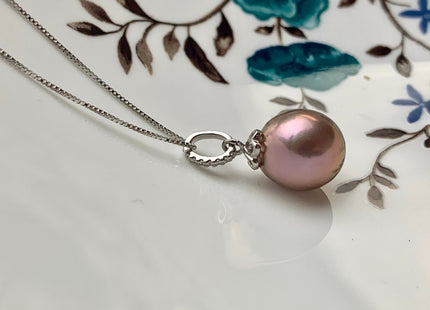 One Piece 925 Sterling Silver Pendant Cap Setting Finding For Half Drilled Pearl Genuine 925 Sterling Silver W/CZ Pendant DIY Jewelry #10035