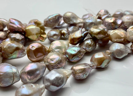 13x20-16x26 mm Natural Seaweed Mauve Pink  Irregular Baroque Freshwater Pearl Beads Genuine Natural Color Irregular Baroque Pearl  #P1034