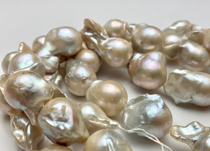 14-15x20 mm Natural Light Pink Or Pale Peach Pink Baroque Pearl Beads Rare Tear Drop Shape Genuine Baroque Pearls C Grade #P1032