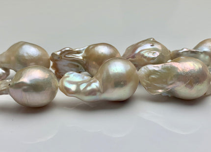 14-15x20 mm Natural Light Pink Or Pale Peach Pink Baroque Pearl Beads Rare Tear Drop Shape Genuine Baroque Pearls C Grade #P1032