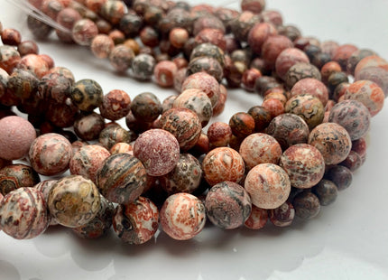 4mm 6mm 8mm 10mm Smooth Round Leopard Skin Jasper Gemstone Beads Genuine Pink Red Brown Jasper Beads 15.5 Inches Strand #3052