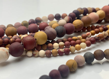4mm 6mm 8mm 10mm 12mm AAA Natural Matte Round Mookaite Gemstone Beads Genuine High Quality Mookaite Gemstone Loose Beads 15 Inches #3097