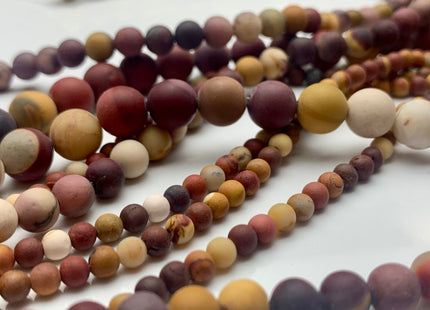4mm 6mm 8mm 10mm 12mm AAA Natural Matte Round Mookaite Gemstone Beads Genuine High Quality Mookaite Gemstone Loose Beads 15 Inches #3097