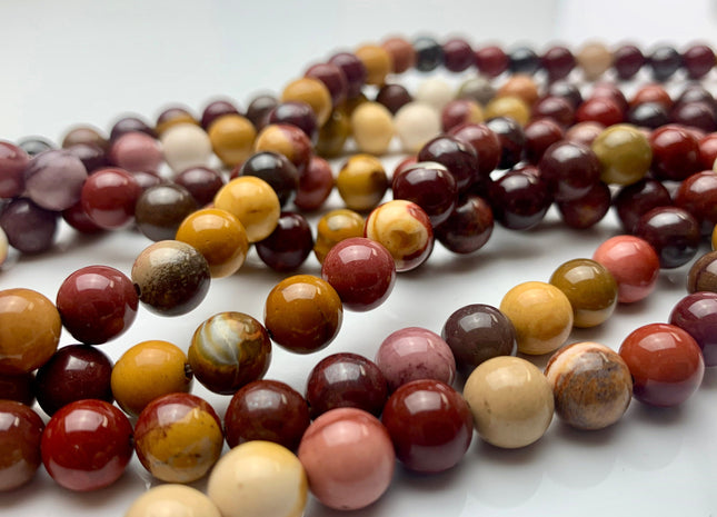 4mm 6mm 8mm 10mm 12mm AAA Natural Smooth Round Mookaite Gemstone Beads Genuine High Quality Mookaite Gemstone Loose Beads #2382