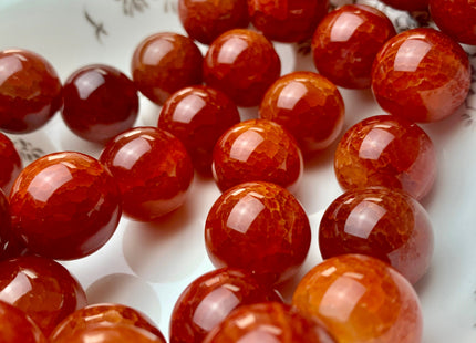 12mm 14mm 16mm 18mm 20mm AAA Smooth Round Natural Fire Carnelian Agate Natural Orange Red Jumbo Size Carnelian Beads 8 Inches Strand #2016