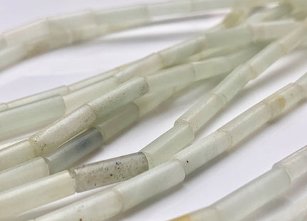 4x13-14 mm Tube Shape Natural Amazonite Gemstone Beads Genuine Natural Color Amazonite Gemstones Loose Beads 15.5 Inches Strand #3143