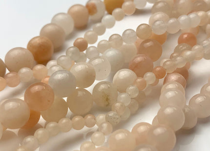 4mm 6mm 8mm 10mm 12mm Smooth Round Peach Pink Aventurine Gemstone Beads Soft Pink Aventurine Loose Beads 15.5 Inches Strand #3233