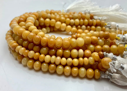 6mm 8mm 10mm 100% All Natural Smooth Rondelle Yellow Opal Gemstone Beads Genuine Natural Top Quality Yellow Color Opal 8 Inches Strand #3205
