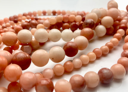 4mm 6mm 8mm 10mm 12mm Smooth Round Pink Aventurine Gemstone Beads Soft Multi Pink Aventurine Loose Beads 15.5 Inches Strand #3235