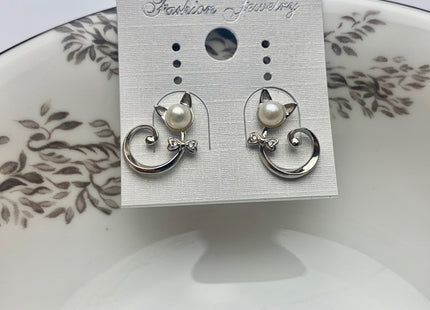 One Pair 925 Sterling Silver Or Gold Setting Findings For Half Drilled Pearls Crescent Shape Design Sterling Silver Findings #10056