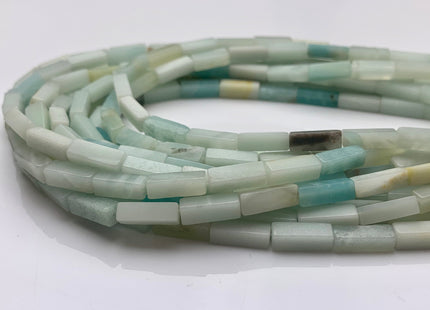 4-5x13 mm Cuboid Tube Shape Multi Green Amazonite Gemstone Beads Genuine Green Amazonite Loose Beads 15.5 Inches Strand #3258