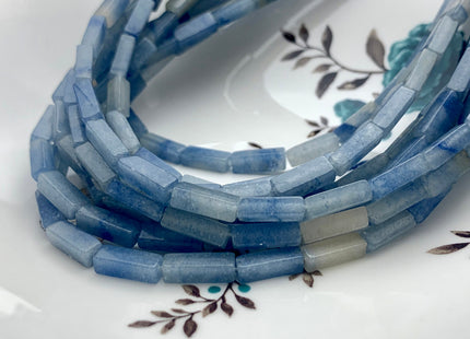 4-5x13 mm Cuboid Tube Shape Blue Aventurine Gemstone Beads Genuine Natural Multi Blue Color Aventurine Loose Beads 15.5 Inches Strand #3251