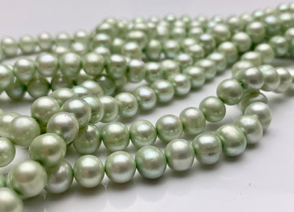 6-7 mm Potato Freshwater Pearl Beads Light Green OR Lime Green Color Genuine Freshwater Pearl Beads #P1094