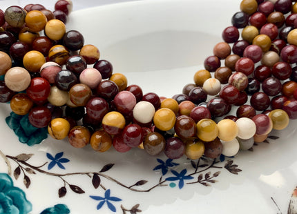 4mm 6mm 8mm 10mm 12mm AAA Natural Smooth Round Mookaite Gemstone Beads Genuine High Quality Mookaite Gemstone Loose Beads #2382