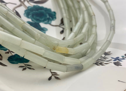4x13-14 mm Tube Shape Natural Amazonite Gemstone Beads Genuine Natural Color Amazonite Gemstones Loose Beads 15.5 Inches Strand #3143