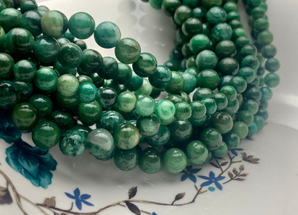 4mm 6mm 8mm 10mm 12mm Natural Smooth Round African Green Jade Beads Green Color Rare Green Jade Loose Beads 15.5 Inches Strand #3232