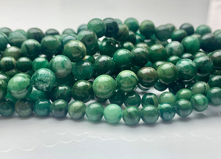 4mm 6mm 8mm 10mm 12mm Natural Smooth Round African Green Jade Beads Green Color Rare Green Jade Loose Beads 15.5 Inches Strand #3232