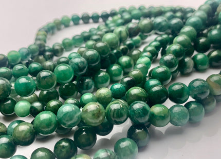 4mm 6mm 8mm 10mm 12mm Natural Smooth Round African Green Jade Beads Green Color Rare Green Jade Loose Beads 15.5 Inches Strand #3232