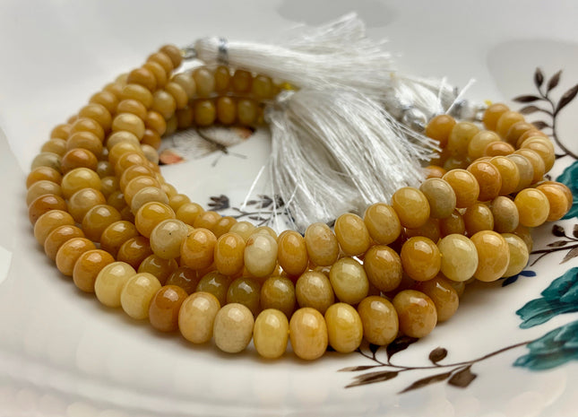 6mm 8mm 10mm 100% All Natural Smooth Rondelle Yellow Opal Gemstone Beads Genuine Natural Top Quality Yellow Color Opal 8 Inches Strand #3205