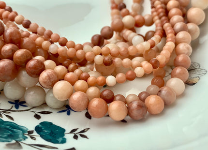4mm 6mm 8mm 10mm 12mm Smooth Round Pink Aventurine Gemstone Beads Soft Multi Pink Aventurine Loose Beads 15.5 Inches Strand #3235