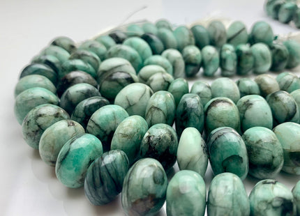 12-20mm AAA 100% All Natural Very Rare Green Emerald Gemstone Beads Smooth Rondelle Shape Genuine Top Quality Emerald Bead 9 Inches #3236