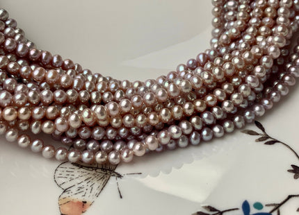 3.5-4 mm AAA Natural Pink OR Natural Mauve Potato Freshwater Pearls Bridal Pearls Natural Pearl Beads Genuine Pearl Beads #1156