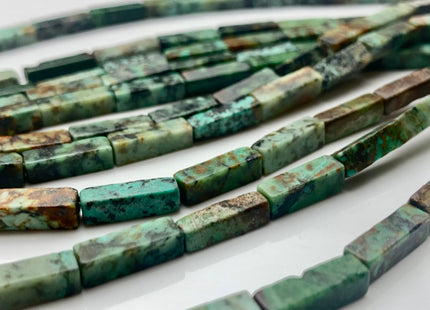 4-5x13 mm Cuboid Tube Shape African Turquoise Gemstone Beads 15.5 Inches Strand #3255