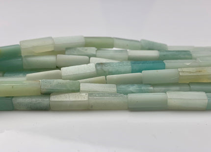 4-5x13 mm Cuboid Tube Shape Multi Green Amazonite Gemstone Beads Genuine Green Amazonite Loose Beads 15.5 Inches Strand #3258