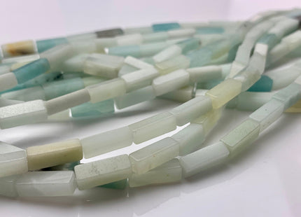 4-5x13 mm Cuboid Tube Shape Multi Green Amazonite Gemstone Beads Genuine Green Amazonite Loose Beads 15.5 Inches Strand #3258