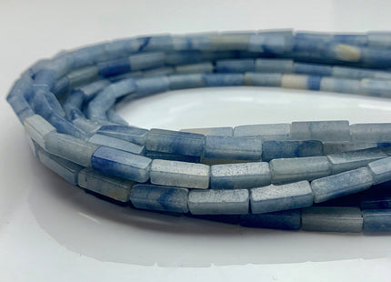 4-5x13 mm Cuboid Tube Shape Blue Aventurine Gemstone Beads Genuine Natural Multi Blue Color Aventurine Loose Beads 15.5 Inches Strand #3251