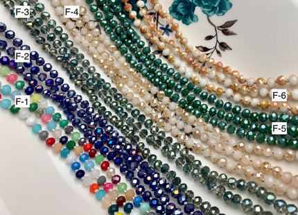 60 inches 5x6mm Hand Knotted Crystal Beads Necklace Double Or Triple Wrapped Ready To Wear Crystal Beads Finished Necklace #3289