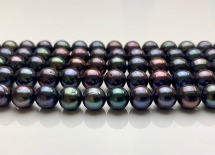 8.5-9 mm AA Peacock Semi-Round Freshwater Pearls Genuine High Luster Peacock Freshwater Pearls #1272