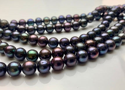 8.5-9 mm AA Peacock Semi-Round Freshwater Pearls Genuine High Luster Peacock Freshwater Pearls #1272