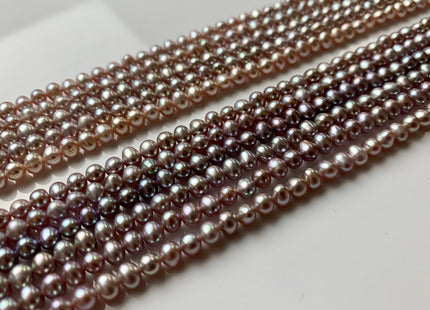 3.5-4 mm AAA Natural Pink OR Natural Mauve Potato Freshwater Pearls Bridal Pearls Natural Pearl Beads Genuine Pearl Beads #1156