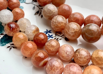 16mm 18mm 20mm AAA Smooth Round Natural Fire Carnelian Agate Natural Orange Red Jumbo Size Carnelian Beads 8 Inches Strand #3283