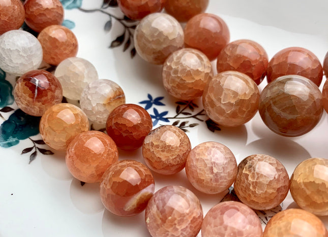 16mm 18mm 20mm AAA Smooth Round Natural Fire Carnelian Agate Natural Orange Red Jumbo Size Carnelian Beads 8 Inches Strand #3283