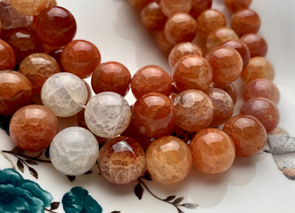 16mm 18mm 20mm AAA Smooth Round Natural Fire Carnelian Agate Natural Orange Red Jumbo Size Carnelian Beads 8 Inches Strand #3283