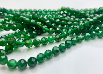 6 mm AAA Faceted Round Gemmy Natural Chrome Diopside Gemstone Beads Genuine Natural Green Diopside Beads 15 Inches Strand #3505
