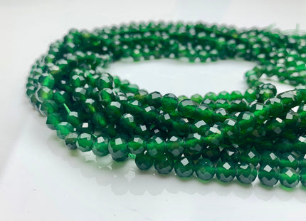6 mm AAA Faceted Round Gemmy Natural Chrome Diopside Gemstone Beads Genuine Natural Green Diopside Beads 15 Inches Strand #3505