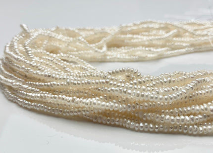 1x2-3 mm Natural White Tiny Freshwater Pearls Small Button Discs Freshwater Pearl Beads Genuine Natural Freshwater Seed Pearls #1392