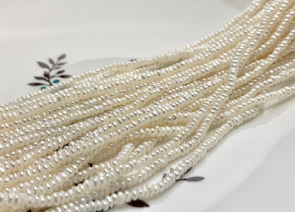 1x2-3 mm Natural White Tiny Freshwater Pearls Small Button Discs Freshwater Pearl Beads Genuine Natural Freshwater Seed Pearls #1392