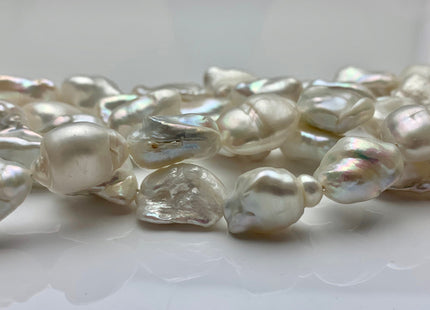 10x15-18 mm Natural White Biwa Keshi Stick Freshwater Pearls Beads, Genuine Biwa Keshi Freshwater Pearl Beads #1196