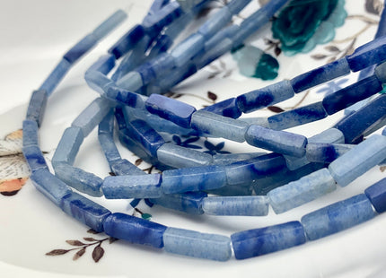 4-5x13 mm Cuboid Tube Shape Blue Aventurine Gemstone Beads Blue Color Aventurine Loose Beads 15.5 Inches Strand #3529
