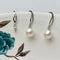 One Pair 925 Sterling Silver/Gold Simple Hook Earring Setting Genuine 925 Sterling Silver Earring Hook Finding For Half Drilled Pearl #10092