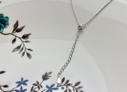 925 Sterling Silver/Gold Necklace Chain With Curved V Shape Design Pendant Setting Finding For Half Drilled Pearl DIY Jewelry Necklace#10096